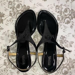 Michael Kors black sandals size 10 medium